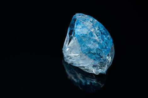 Picture of a rare blue crystal