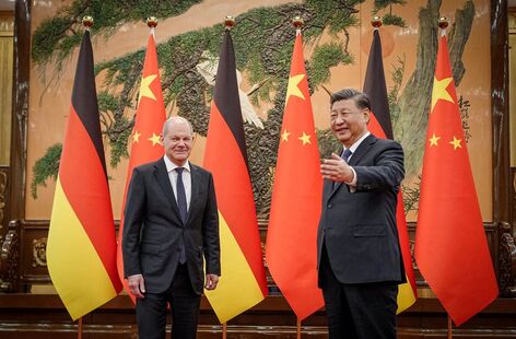 German Chancellor meets Chinese president