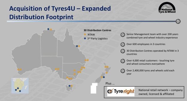 NTD's expanded distribution footprint