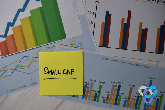 A picture with graphs and charts that depicts small cap progress