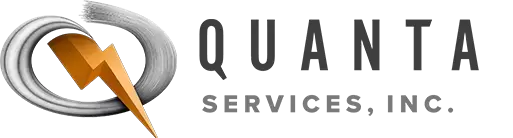 Logo of Quanta Services, a company that represents the decarbonisation theme within the global fund.