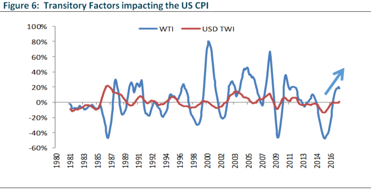 Transitory Factors impacting the US CPI